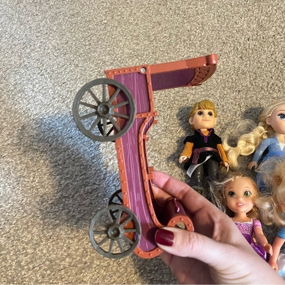 Disney Petite Princess Doll Lot Bundle Rapunzel Elsa Olaf Cinderella Kristoff - Picture 6 of 6